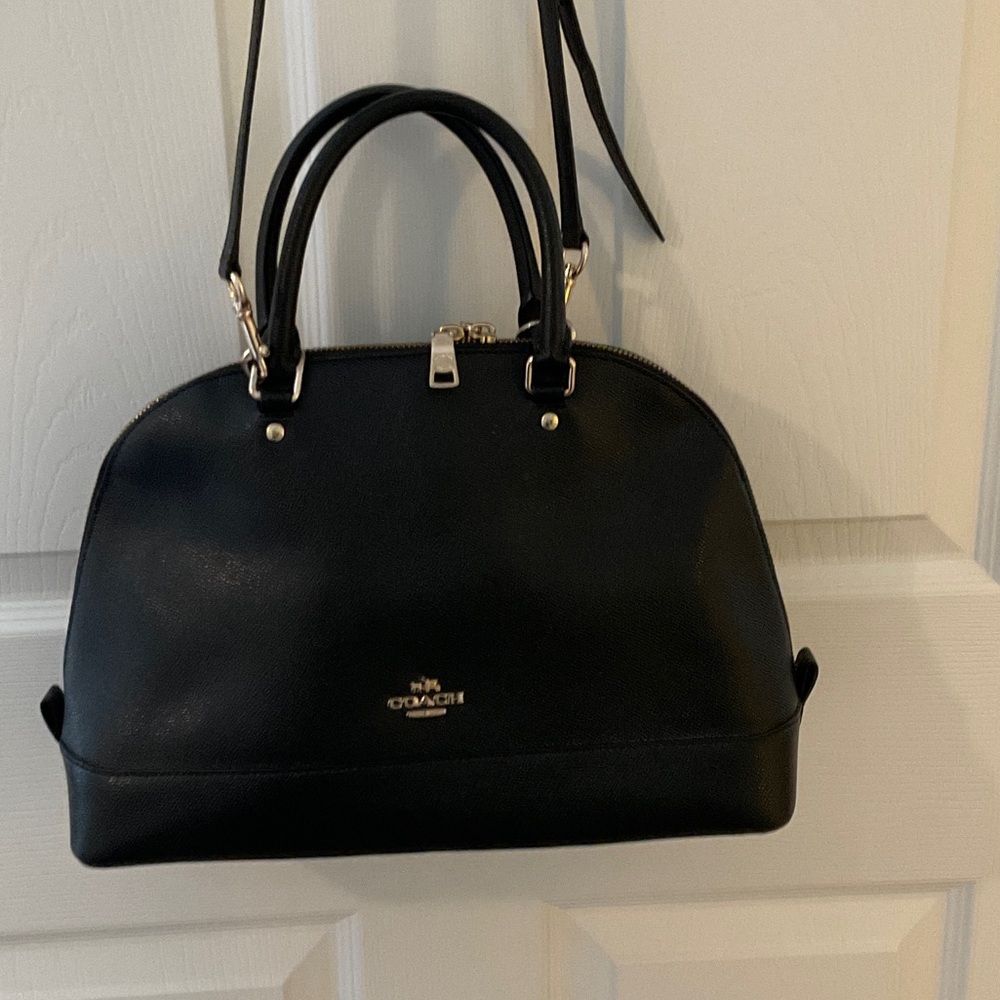 Coach Sierra Black Leather Satchel